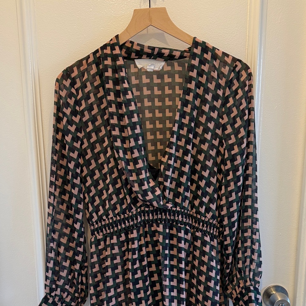 Chic Geometric Patterned Dress